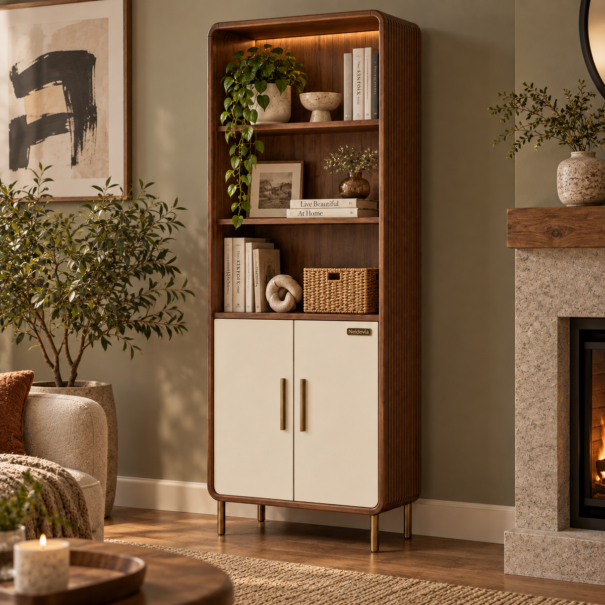 Neldovia FrameTall Display & Storage Bookcase