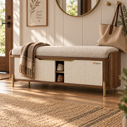 Neldovia SitStore Entryway Bench with Shoe Storage