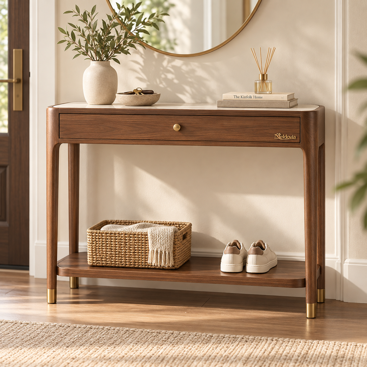 Neldovia WelcomeLine Entryway Console Table with Drawer